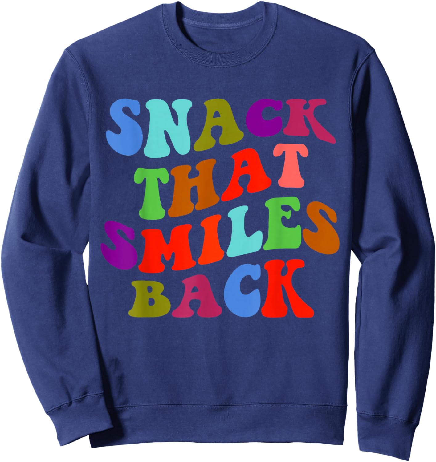 Snack That Smiles Back Sweatshirt - Sweatshirt | Navy