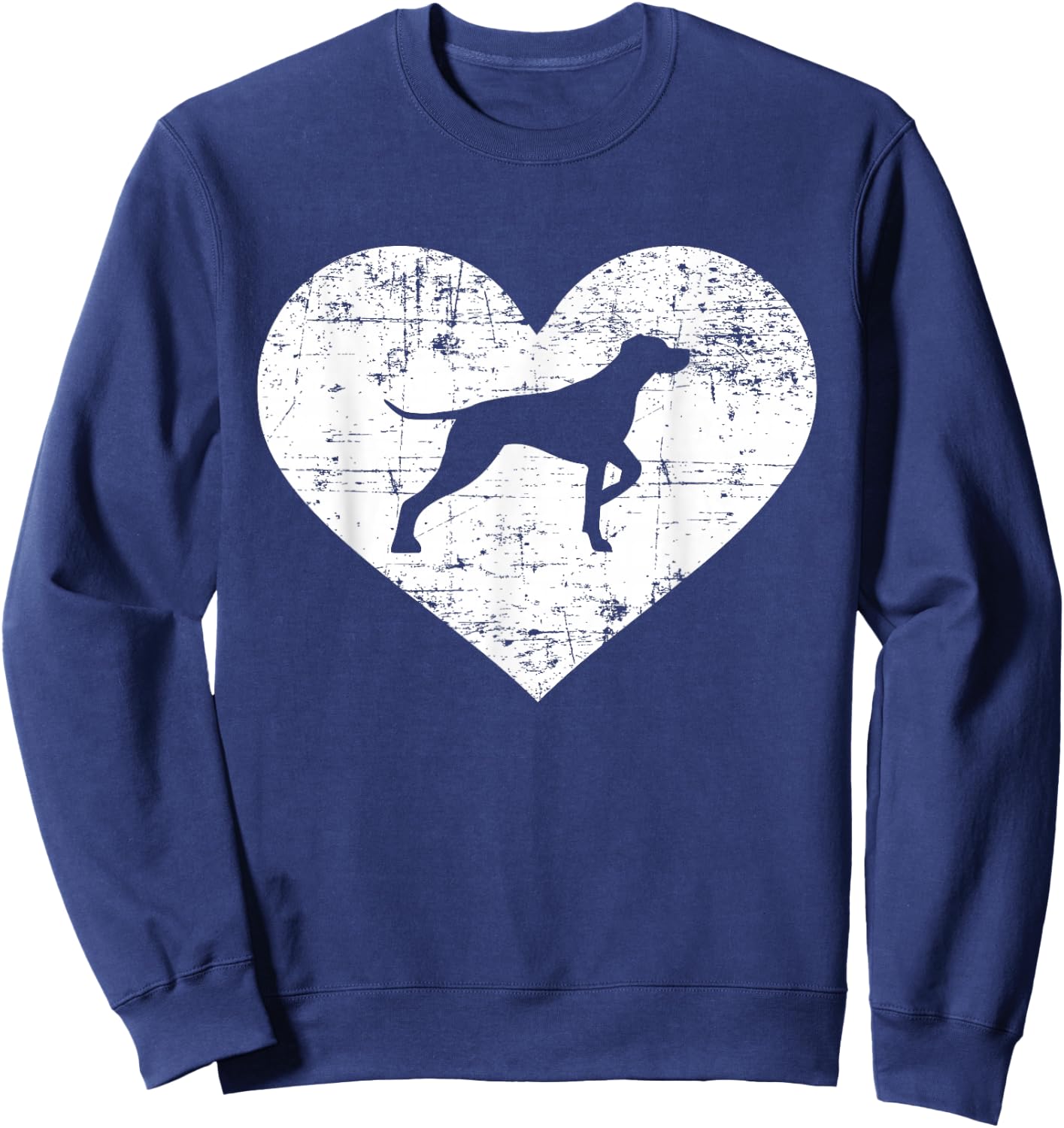 German Shorthaired Pointer heart Sweatshirt - Sweatshirt | Navy
