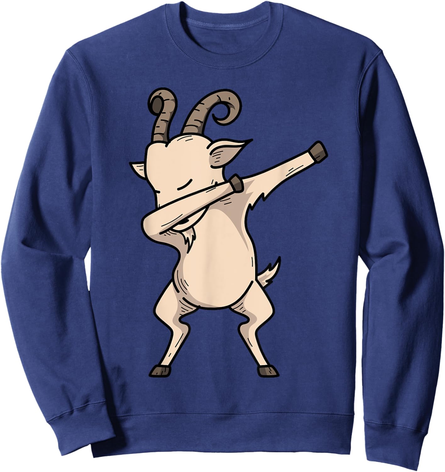 Cool Goat Design Women Kids Dabbing Boer Goat Lovers Sweatshirt - Sweatshirt | Navy