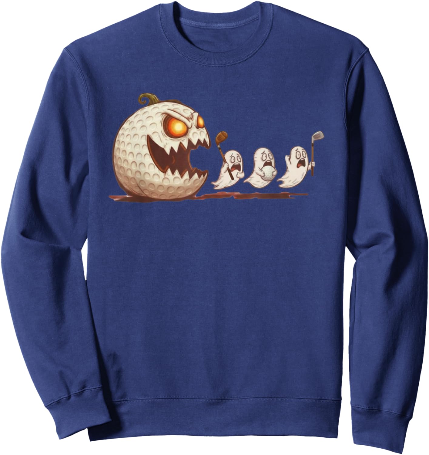 Funny Halloween Golf Golfer Sweatshirt - Sweatshirt | Navy