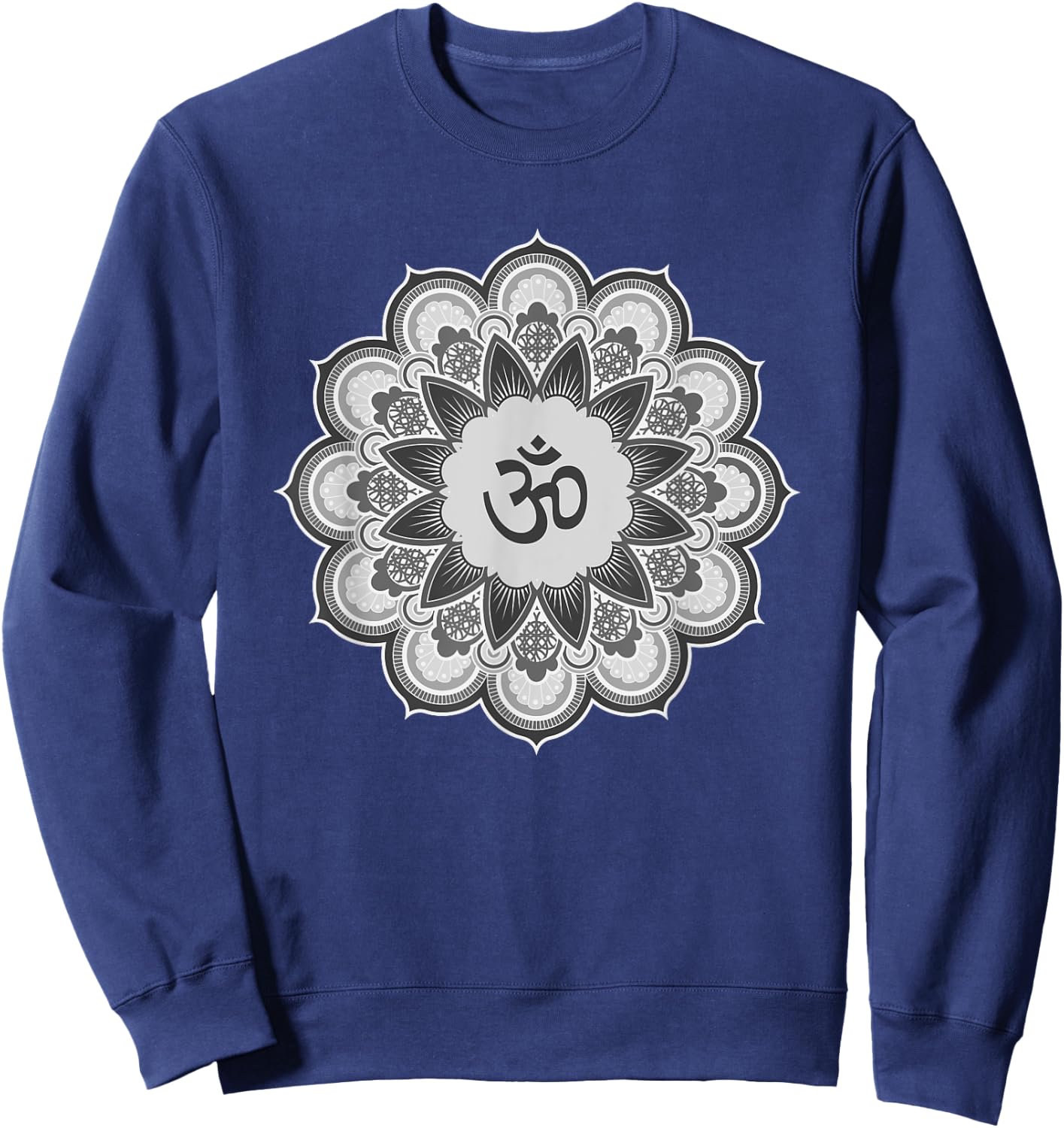 Om Ohm Aum Symbol Spiritual Yoga Yoga Sweatshirt - Sweatshirt | Navy