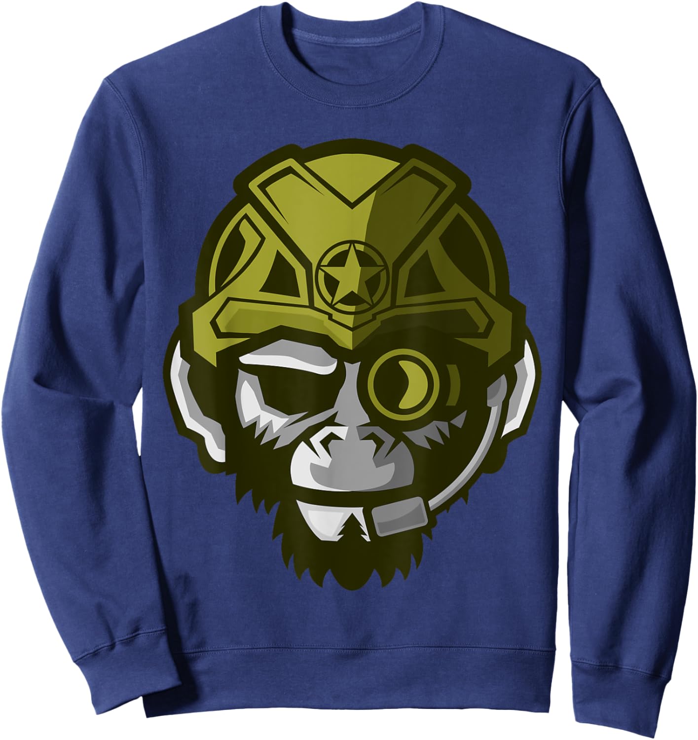 Group Leader Male Gorilla King Of The Beasts Gorilla Army Sweatshirt - Sweatshirt | Navy