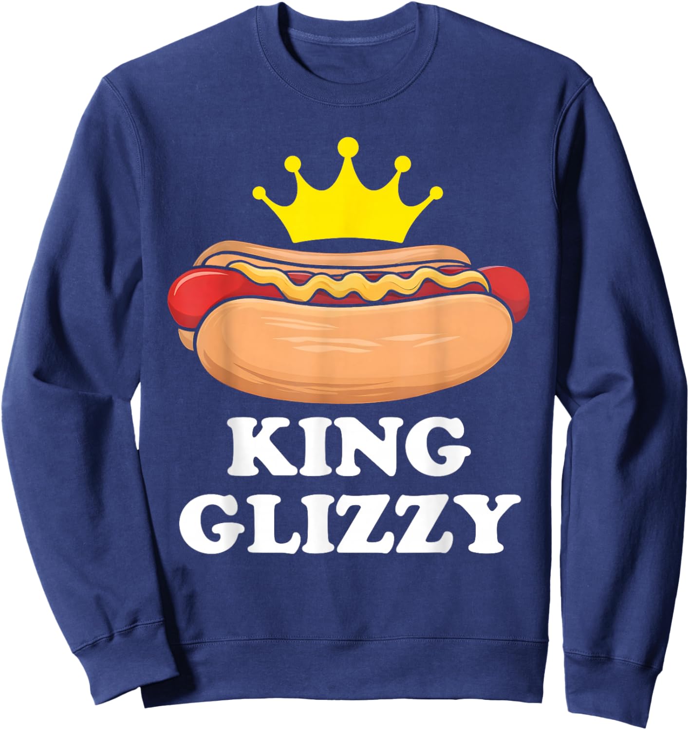 King Glizzy Funny Glizzy Gobbler Meme Hot Dog Women Kids Sweatshirt - Sweatshirt | Navy
