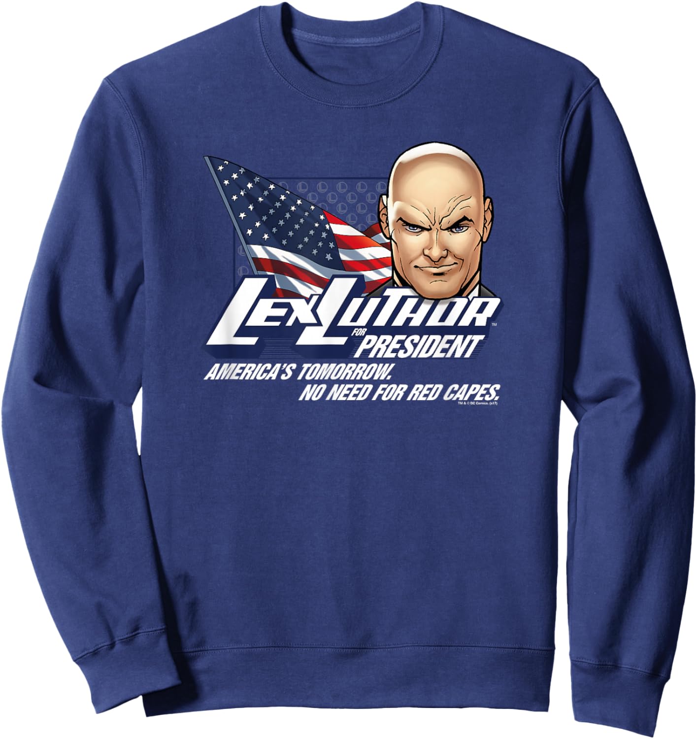 Superman Lex Luthor for President Sweatshirt - Sweatshirt | Navy