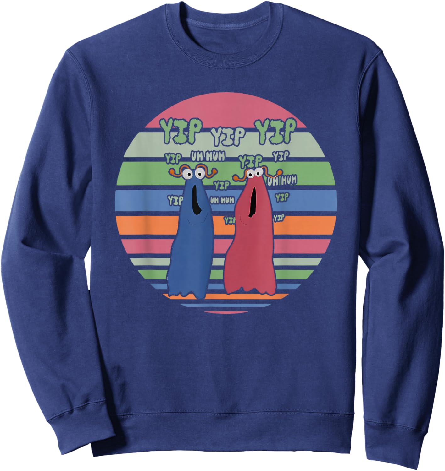 Yip Yip Yip Yip Uh Huh Yip Uh Huh Yip Apparel Sweatshirt - Sweatshirt | Navy
