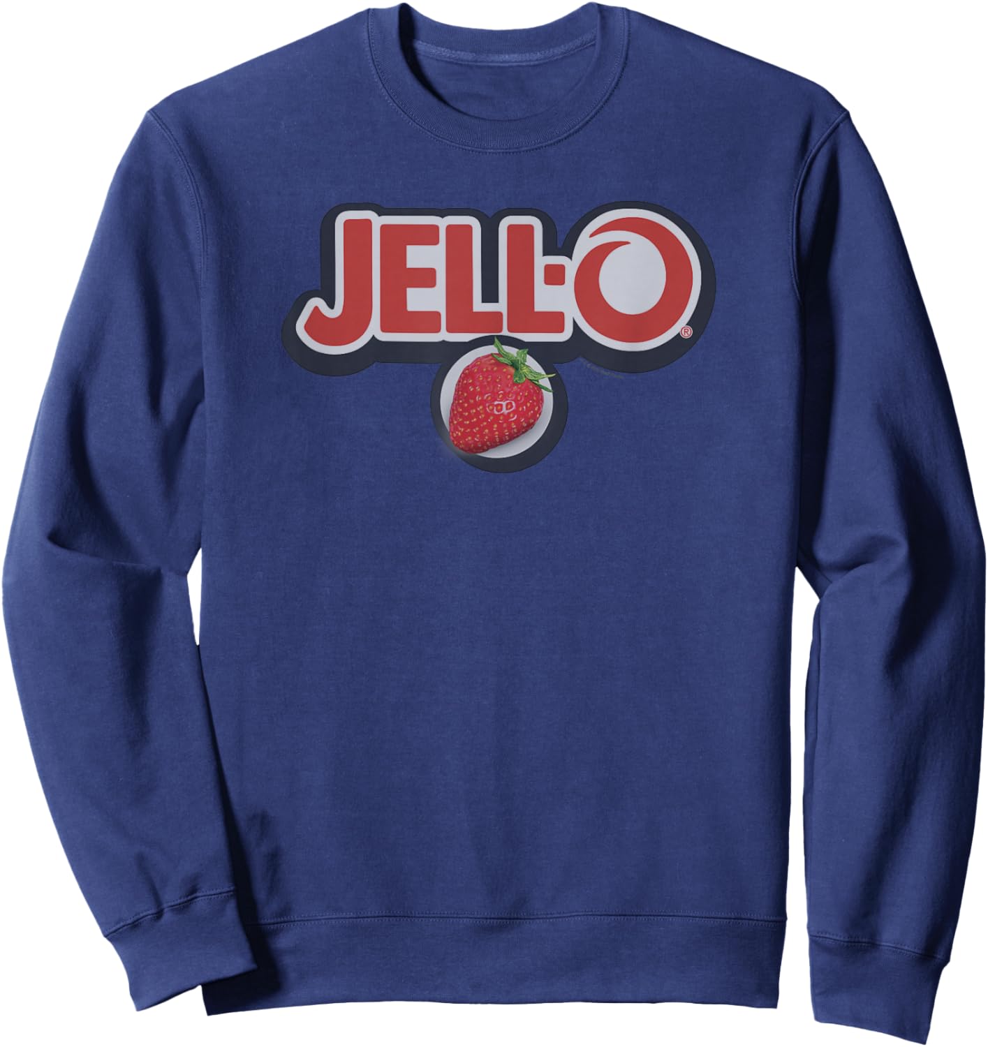 Jell-O Strawberry Vintage Snack Classic Logo Sweatshirt - Sweatshirt | Navy