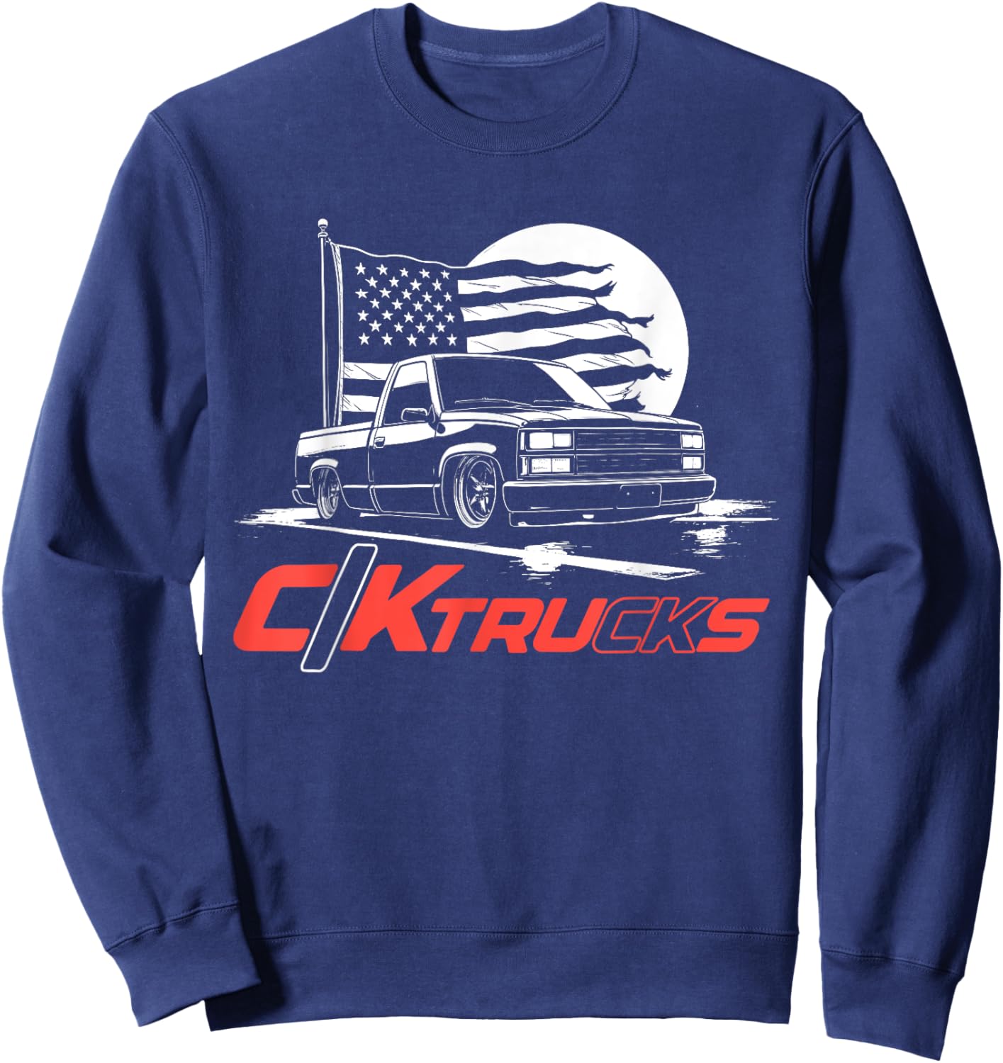 OBS Single Cab Truck Old Body Style Retro 4th Gen CK Sweatshirt - Sweatshirt | Navy