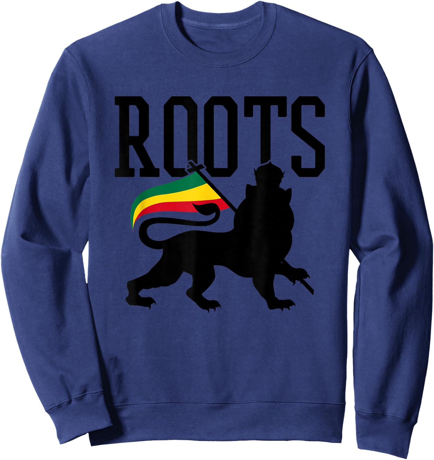 Reggae Roots Lion Of Judah Rastafari Rasta Music Gift Sweatshirt - Sweatshirt | Navy