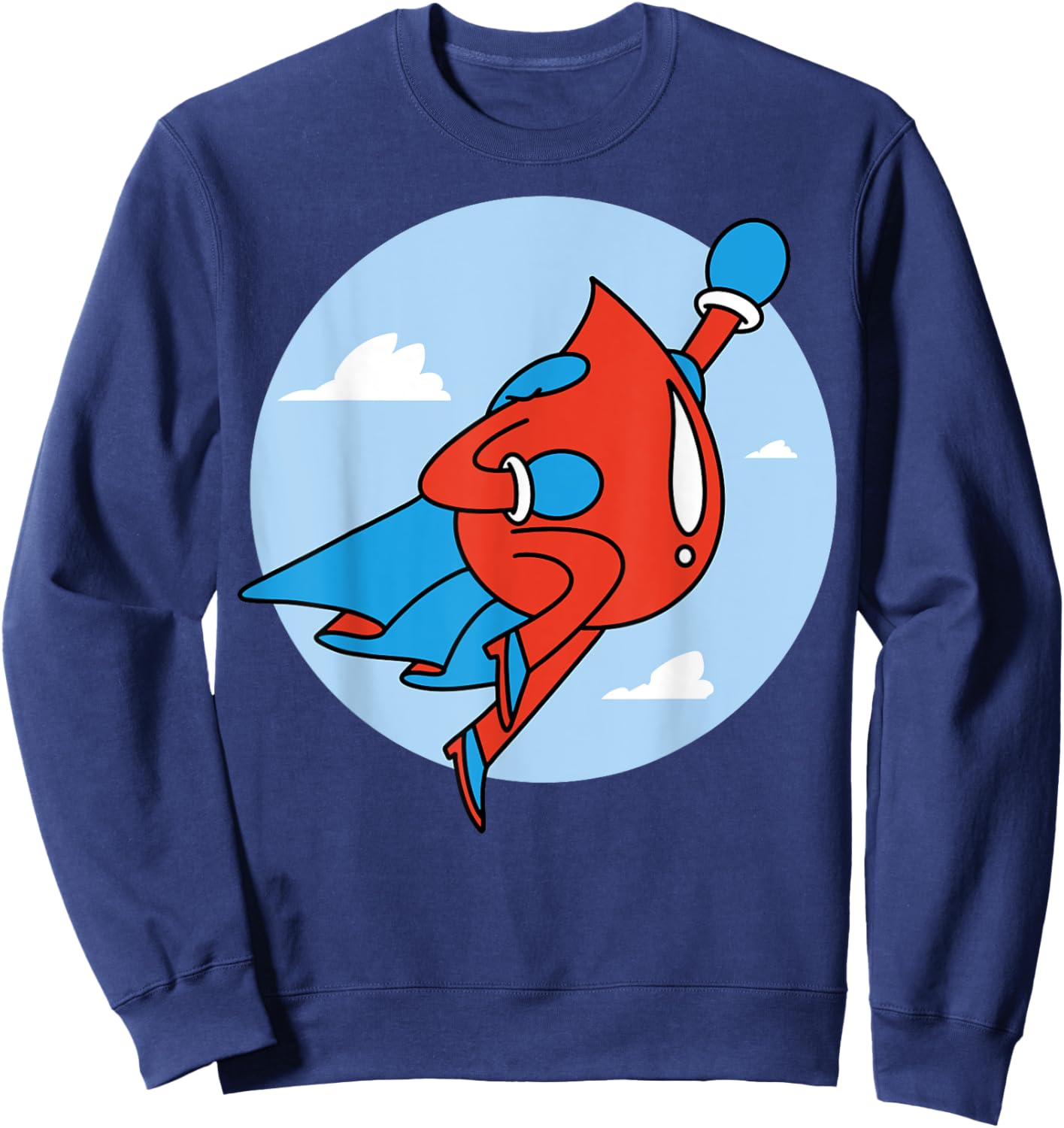 Superhero Blood Drop Sweatshirt - Sweatshirt | Navy