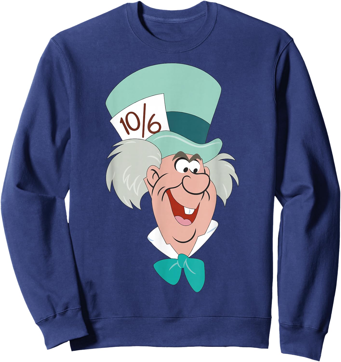 Disney Alice in Wonderland Mad Hatter Big Face Sweatshirt - Sweatshirt | Navy