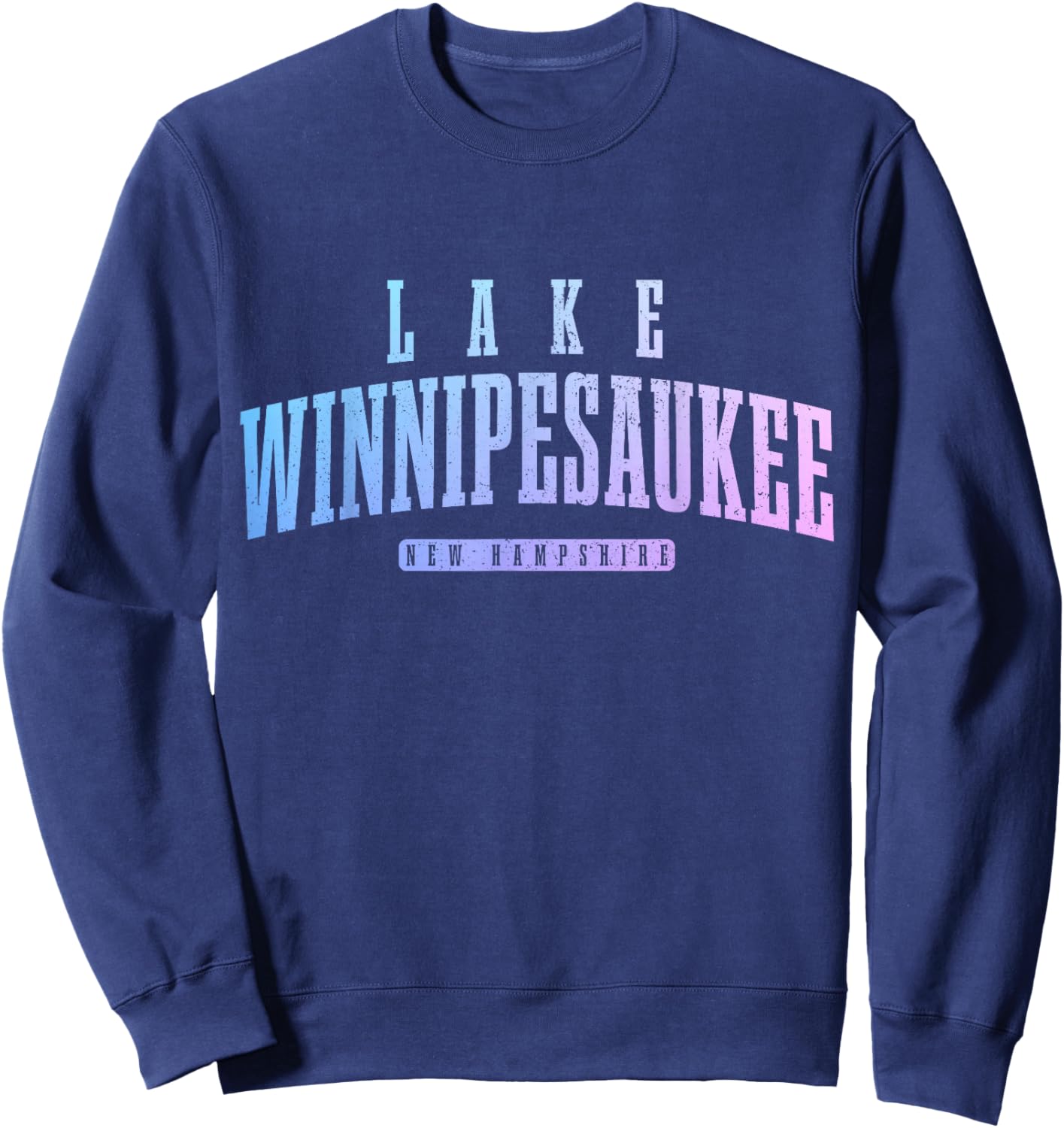 Lake Winnipesaukee New Hampshire Vintage Sweatshirt - Sweatshirt | Navy