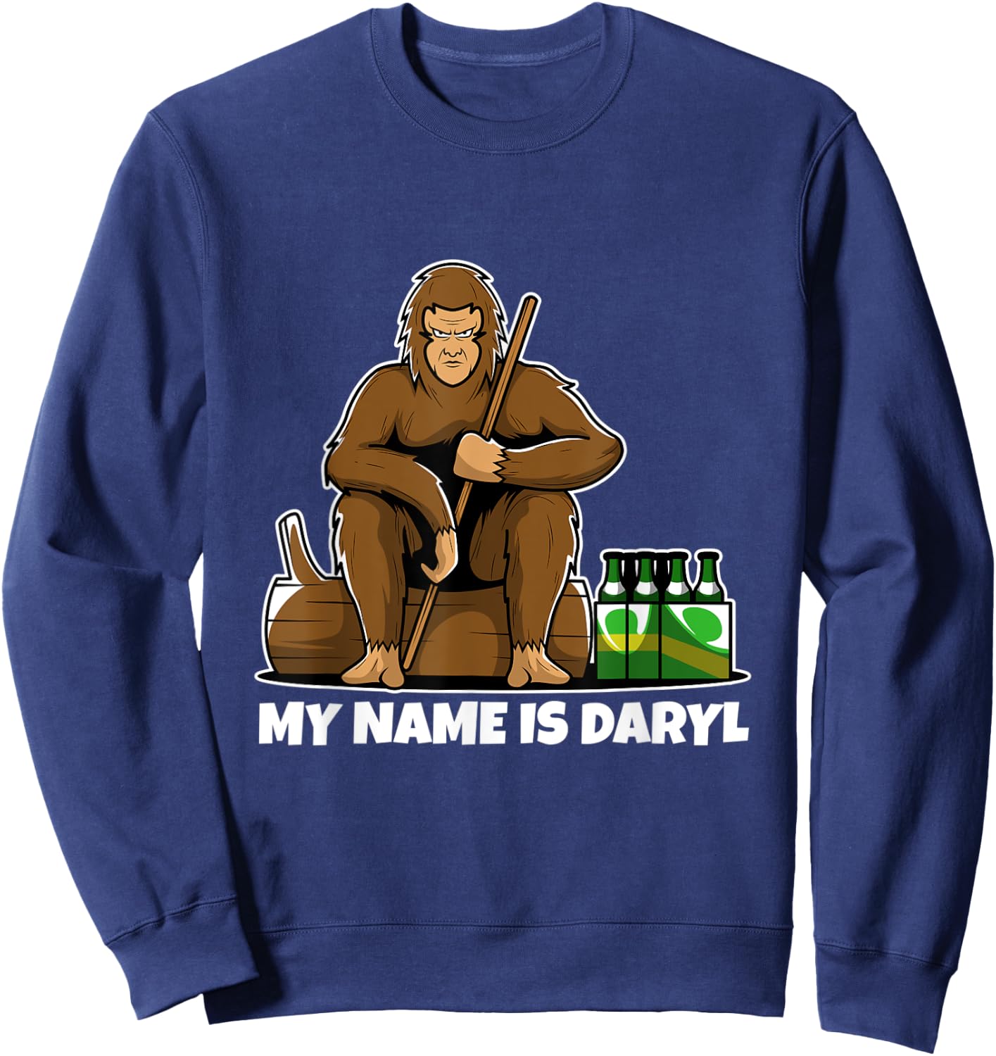 My Name is Daryl Bigfoot Sweatshirt - Sweatshirt | Navy