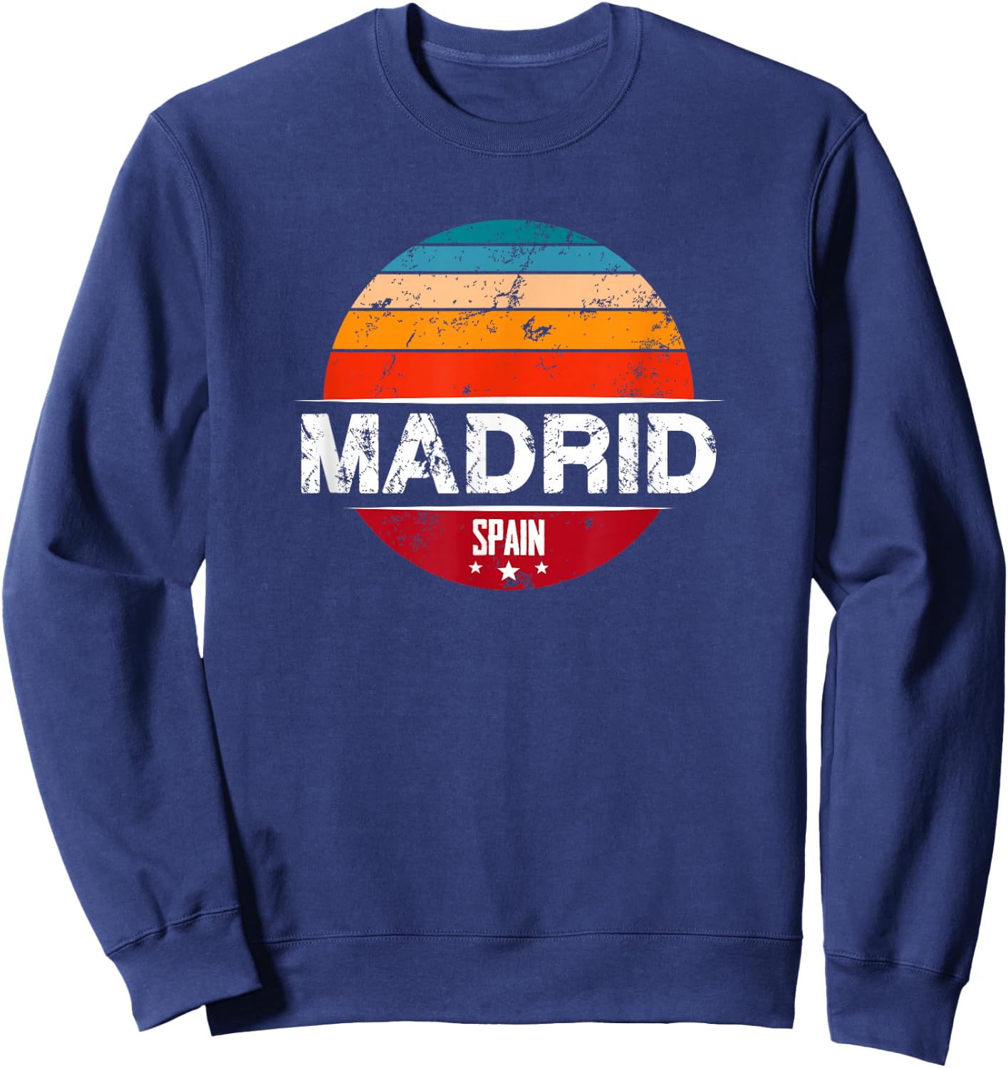Vintage Madrid - Spain Souvenir Sweatshirt - Sweatshirt | Navy