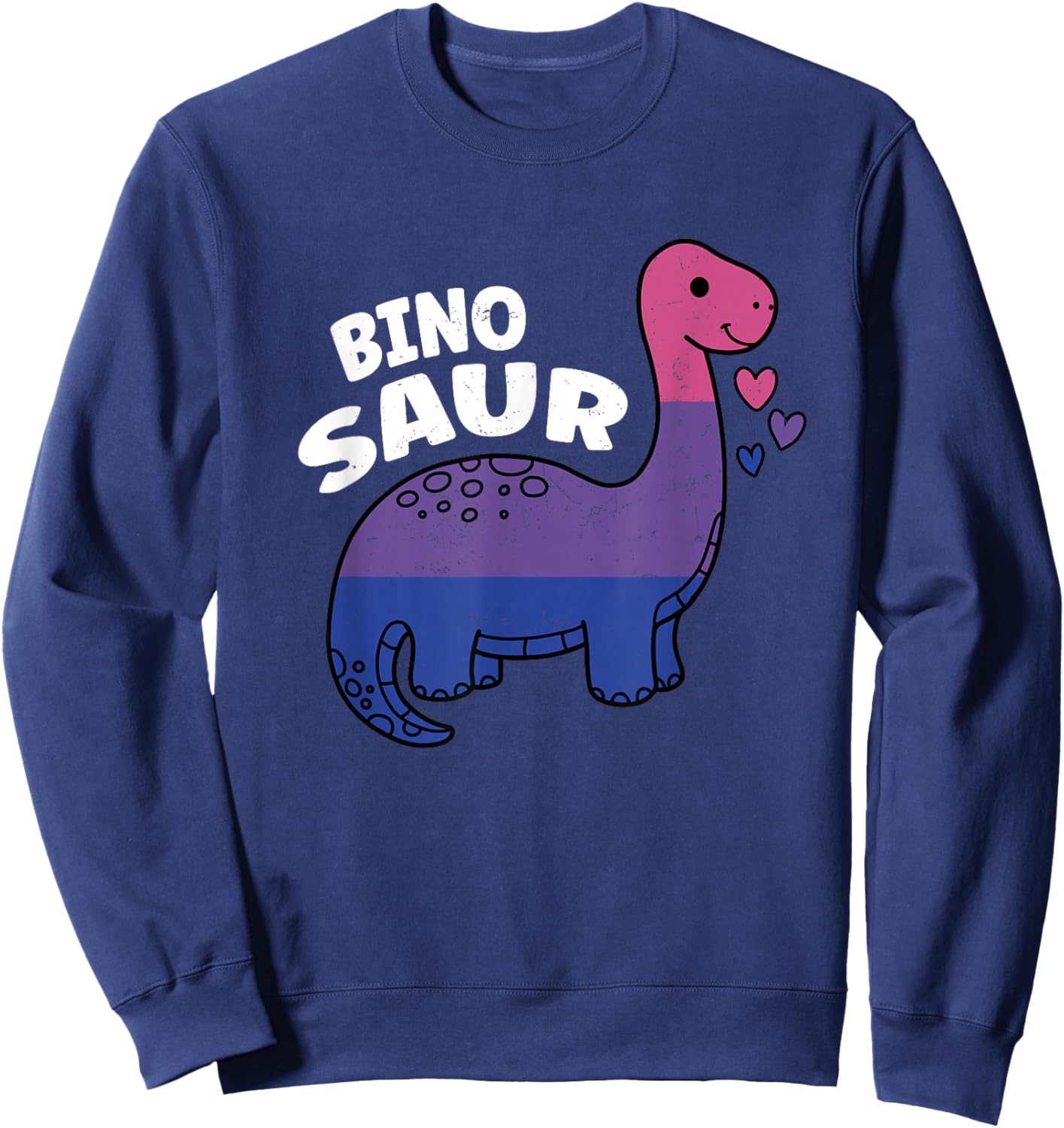 Binosaur Bisexual Pride Dino Bi Sweatshirt - Sweatshirt | Navy