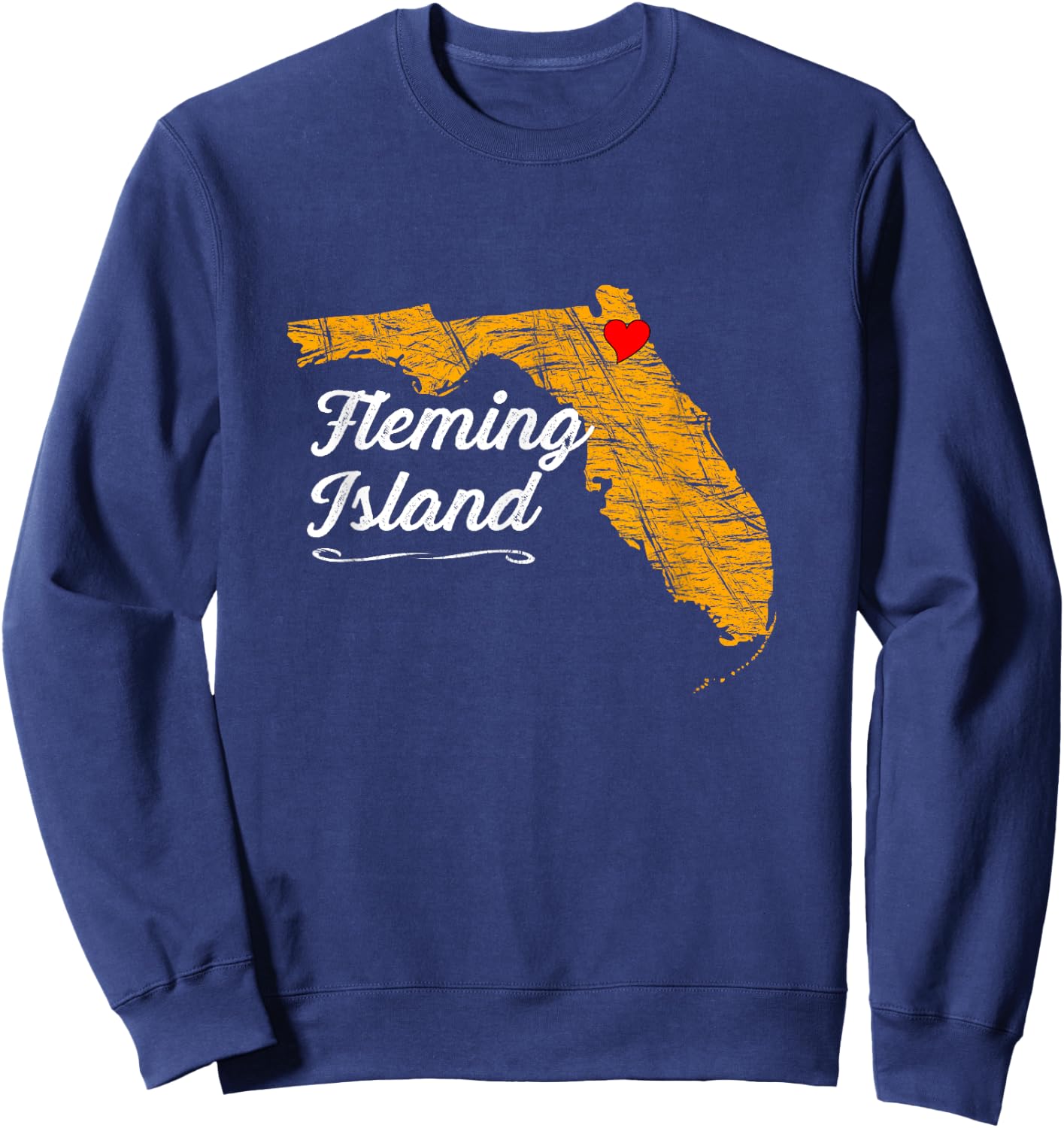 City of Fleming Island | FLORIDA Vacation Souvenir - Graphic Sweatshirt - Sweatshirt | Navy