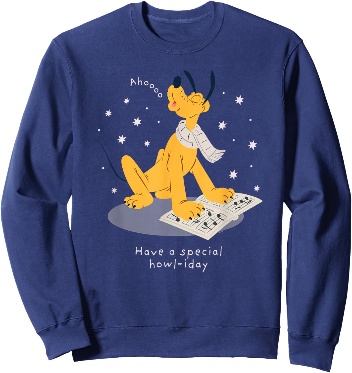Disney Pluto Holiday Christmas Have a Special Howl-iday Sweatshirt - Sweatshirt | Navy