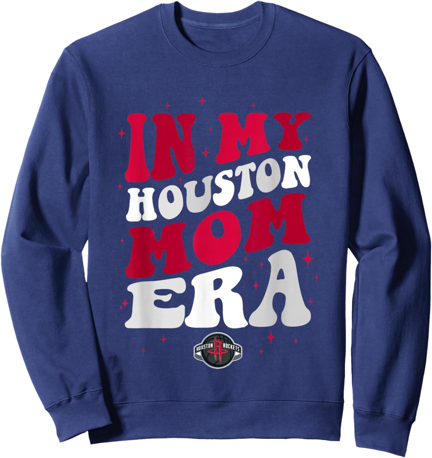 NBA Houston Rockets In My Houston Mom Era Logo Sweatshirt - Sweatshirt | Navy