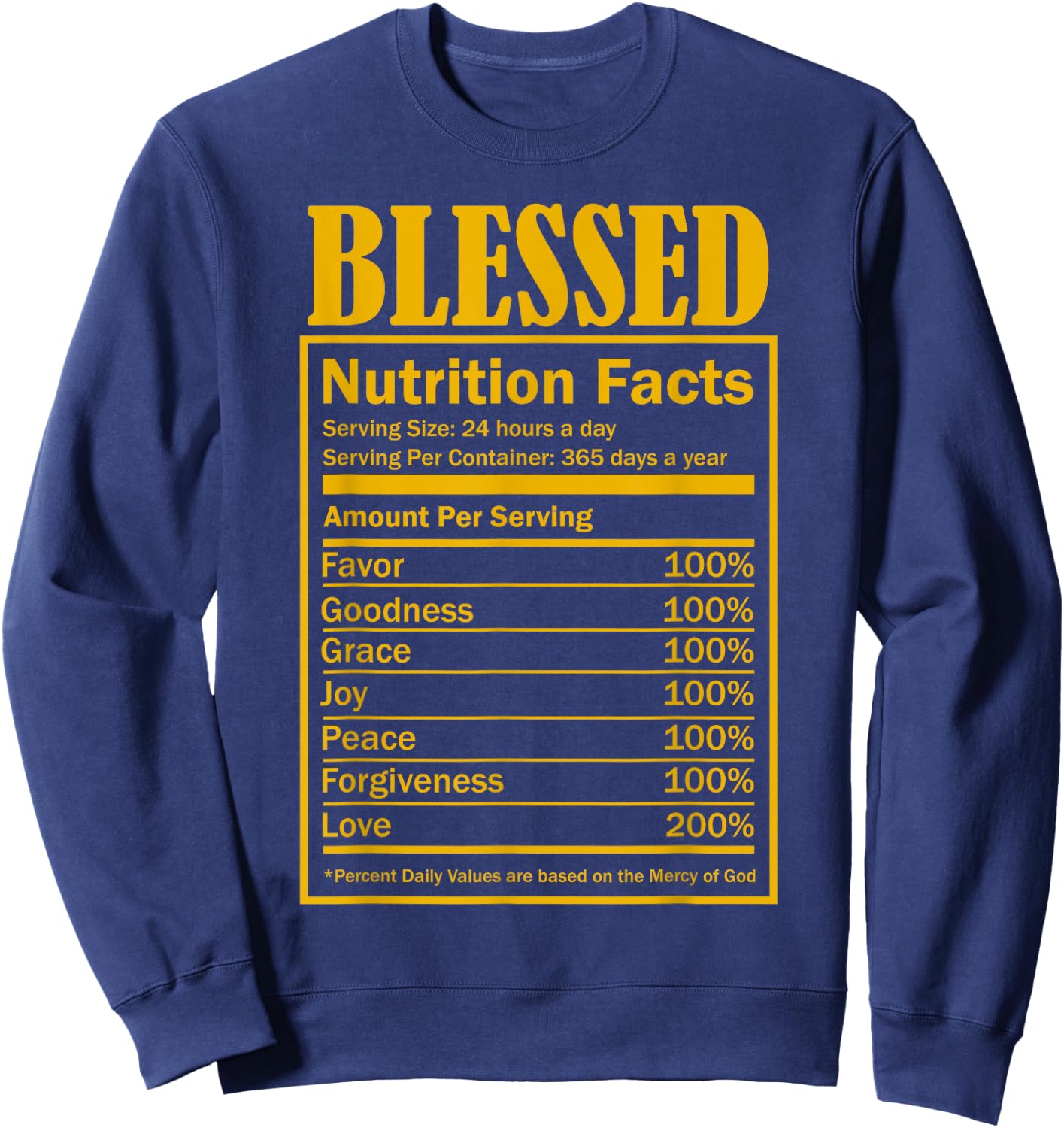 Faith Based Shirt Plus Size 2x Scripture Quote Cute Girl Sweatshirt - Sweatshirt | Navy
