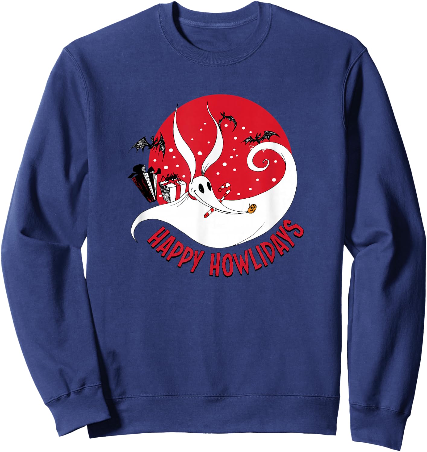 The Nightmare Before Christmas - Zero Happy Howlidays Sweatshirt - Sweatshirt | Navy