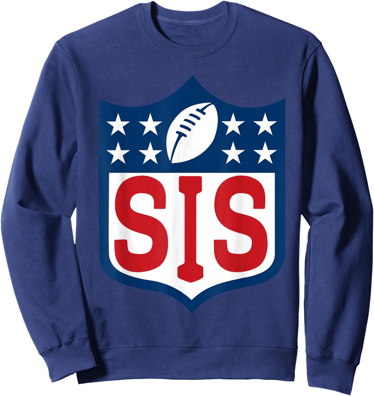 Sis American Football Happy Birthday Family Matching Retro Sweatshirt - Sweatshirt | Navy