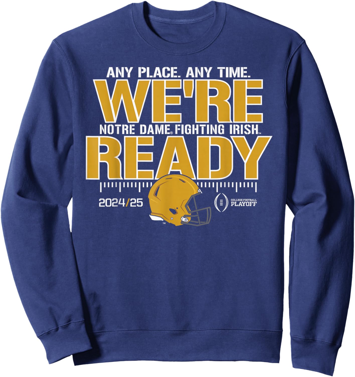 Notre Dame Fighting Irish College Football Playoff 24-25 Sweatshirt - Sweatshirt | Navy