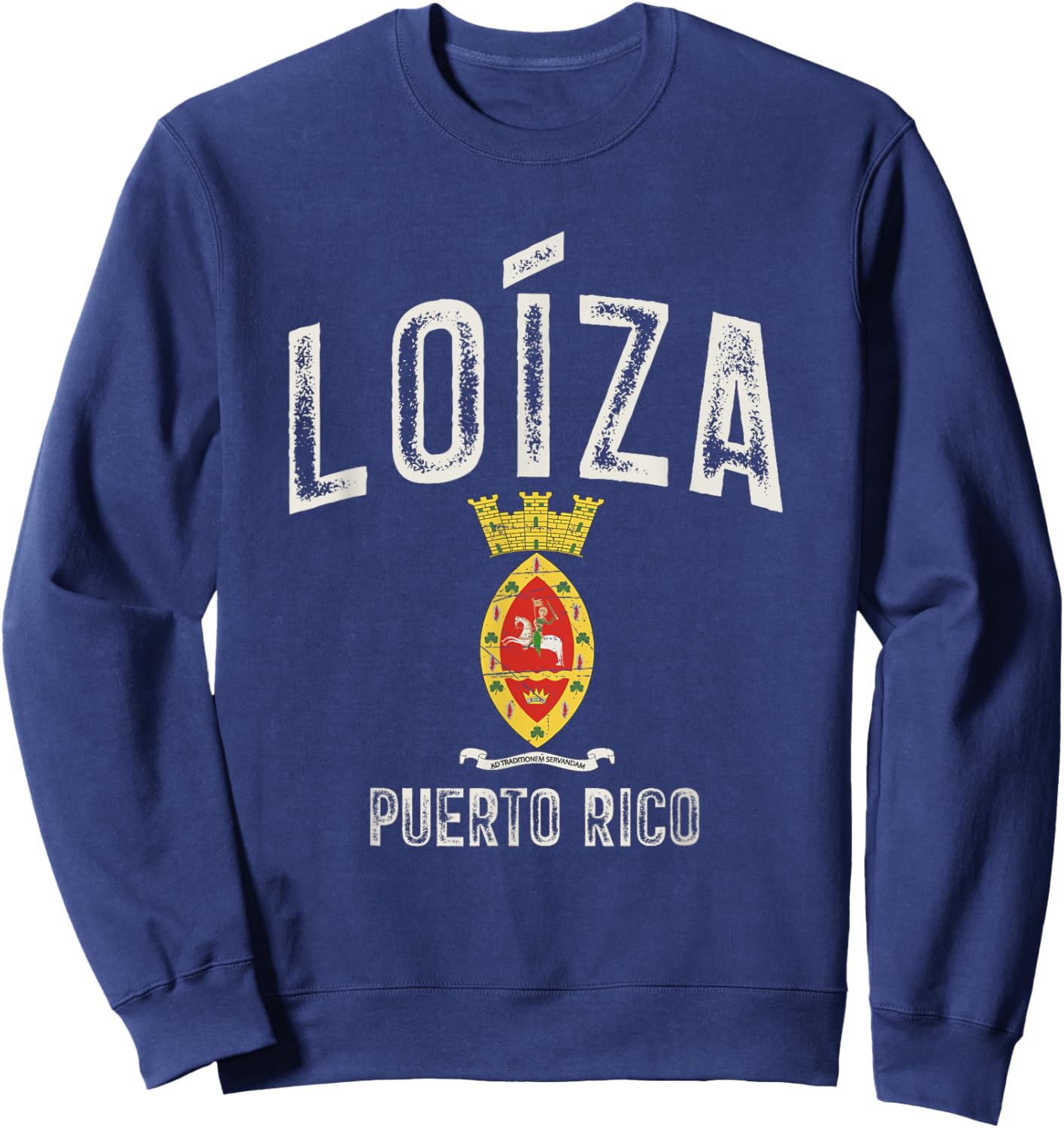 Loíza City in Puerto Rico, Loíza Armorial Sweatshirt - Sweatshirt | Navy