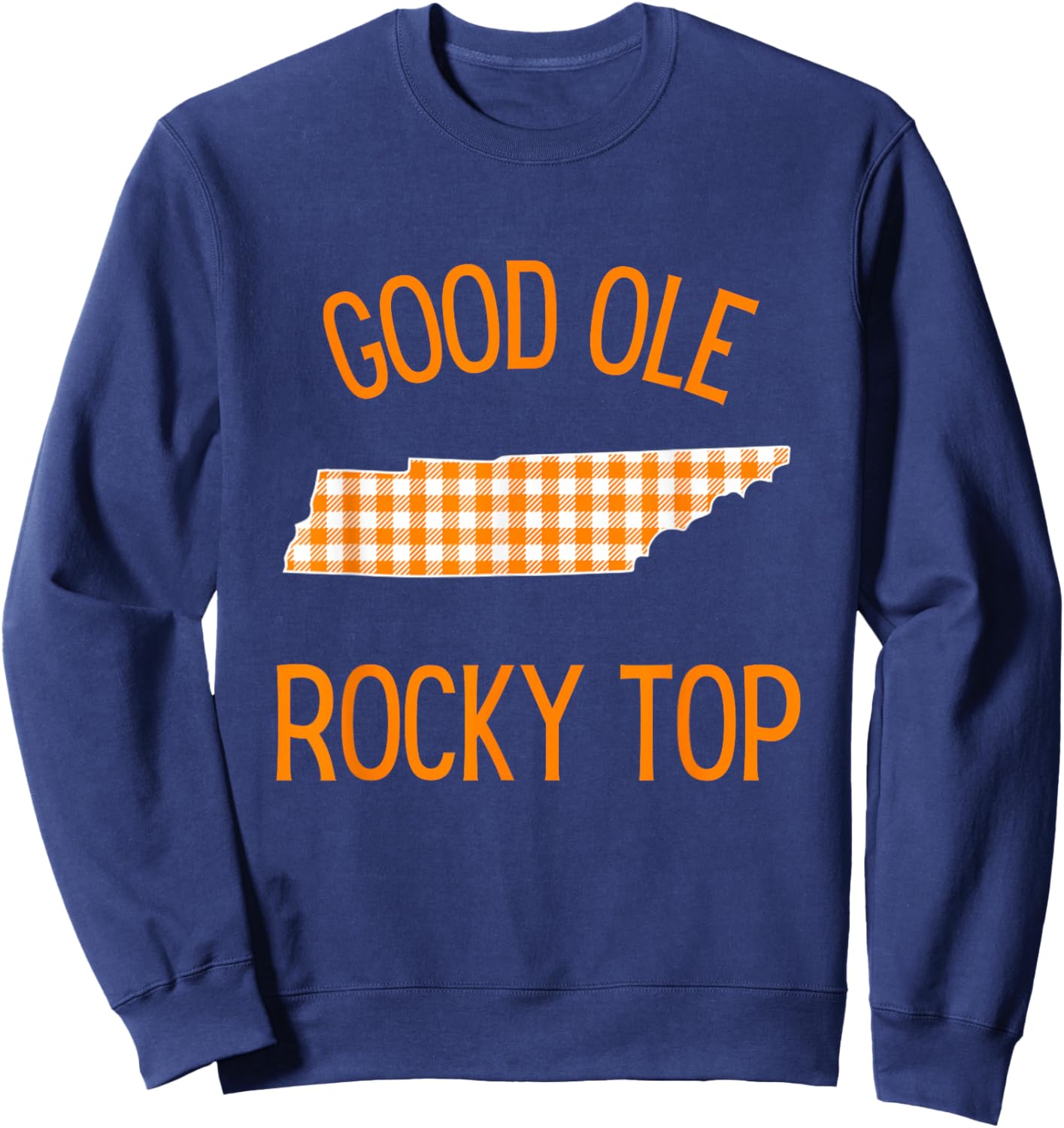 Tennessee Buffalo Plaid Classic Design - Cute Tennessee Sweatshirt - Sweatshirt | Navy