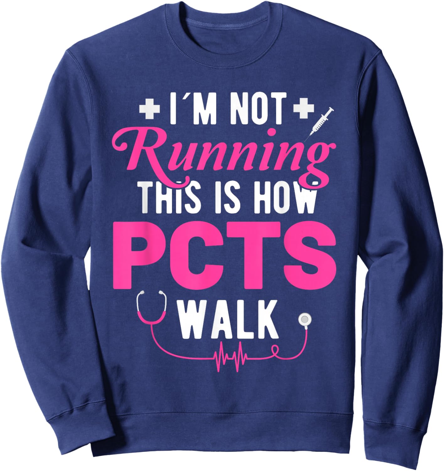 Patient Care Technician Supplies Appreciation Care Tech PCT Sweatshirt - Sweatshirt | Navy