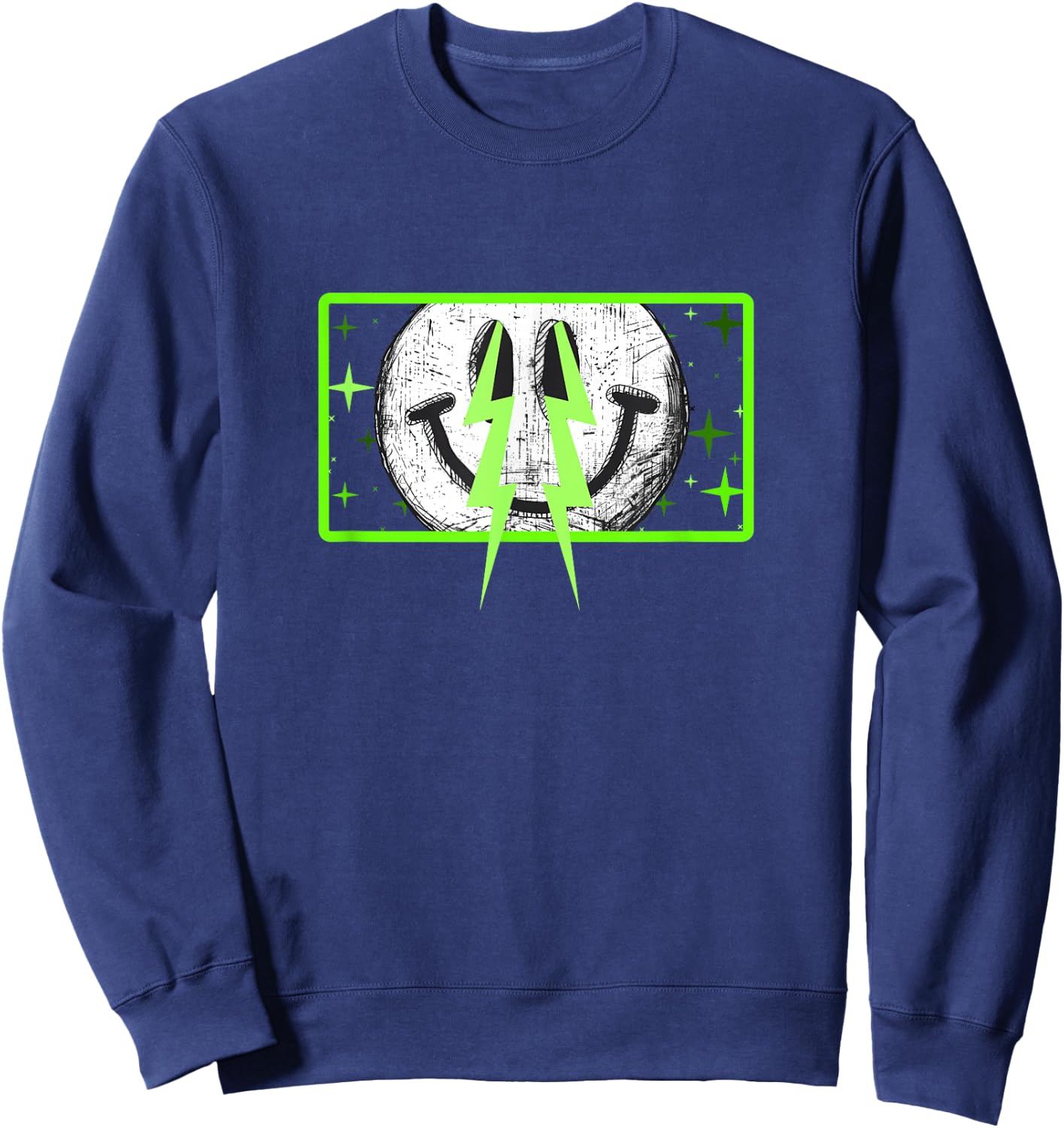 Green Color The Eyes, Chico Green Graphic Sweatshirt - Sweatshirt | Navy