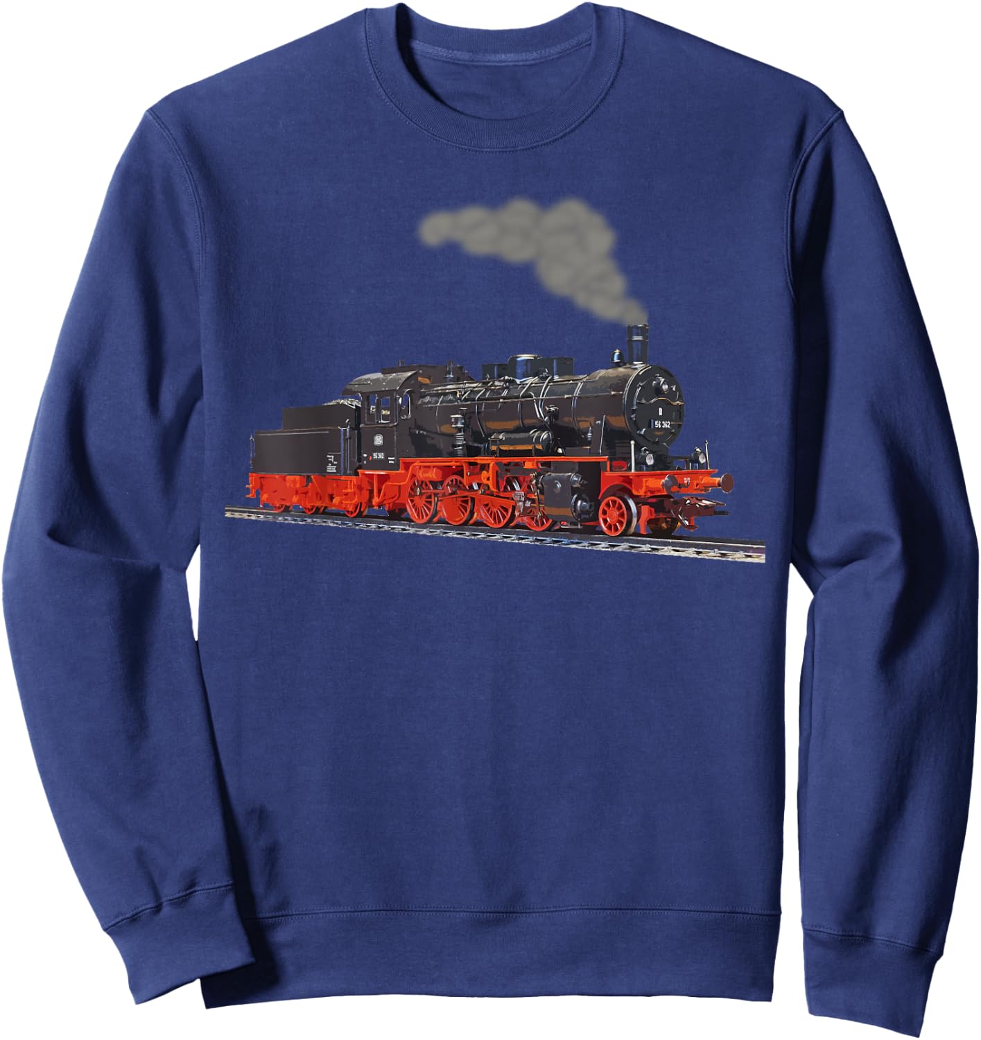 Real Steam Train I Locomotive Sweatshirt - Sweatshirt | Navy