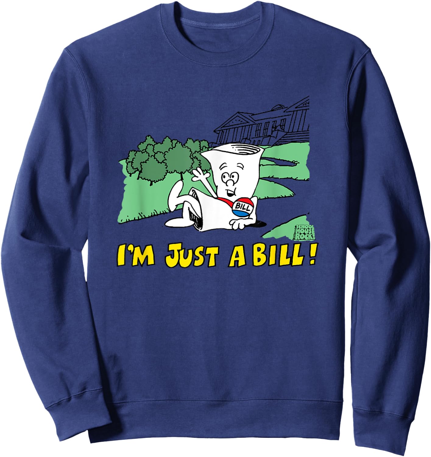 Ripple Junction x Schoolhouse Rock Just A Bill Sweatshirt - Sweatshirt | Navy