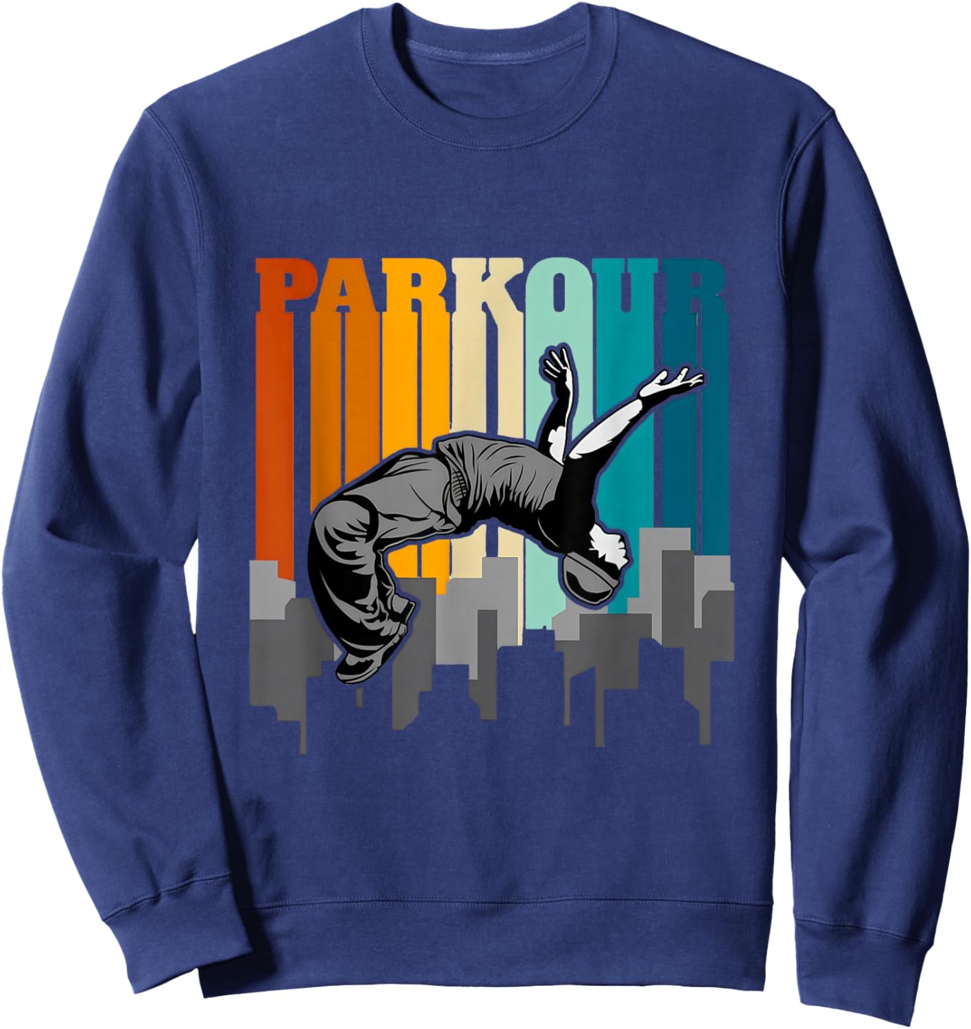 Parkour shirt for boys, parkour for kids, parkour for girls Sweatshirt - Sweatshirt | Navy