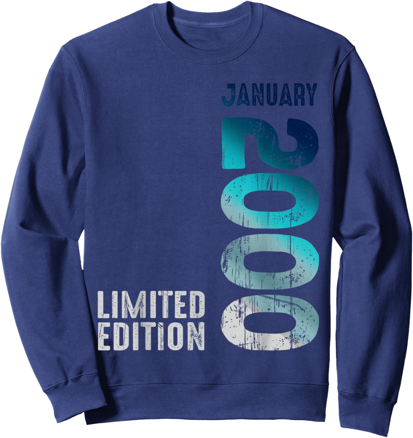 January 2000 Year 2000 Retro 2000 Vintage Limited Edition Sweatshirt - Sweatshirt | Navy