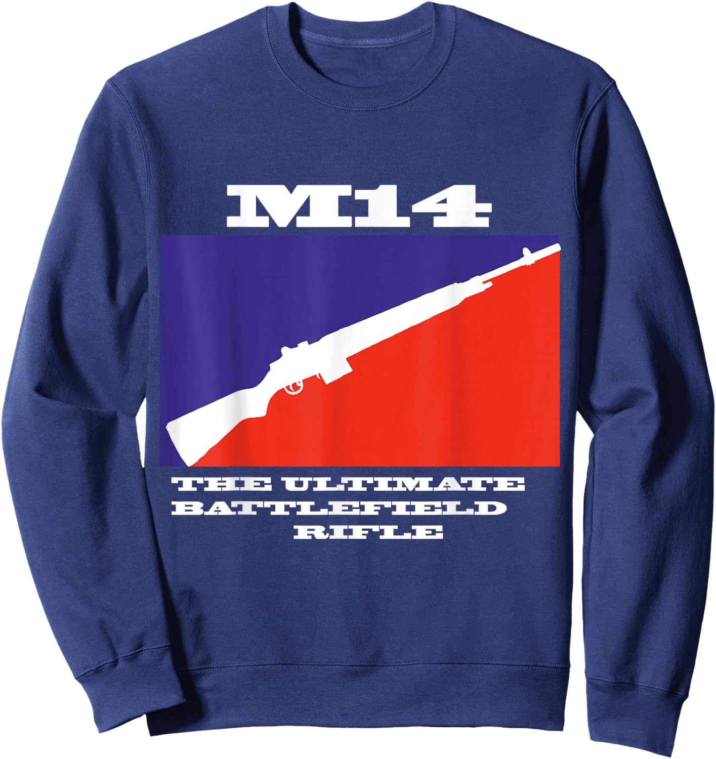 M14/M1A the ultimate .308Win 7,62 US Army Semi Sweatshirt - Sweatshirt | Navy