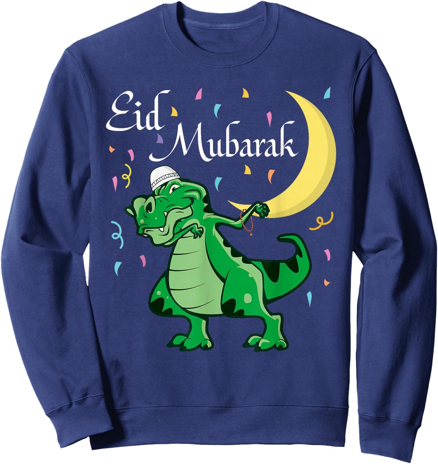 Eid Mubarak Muslim Clothing Kids Eid Al Fitr Boys Sweatshirt - Sweatshirt | Navy