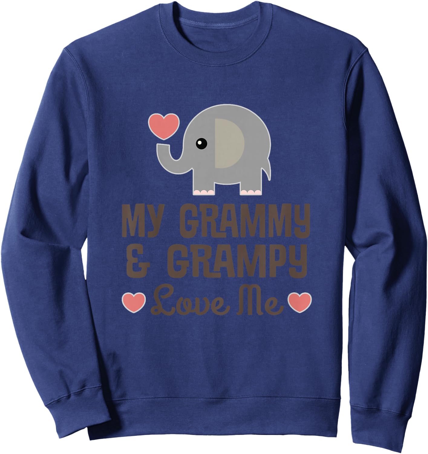 Kids Grammy and Grampy Love Me Sweatshirt - Sweatshirt | Navy