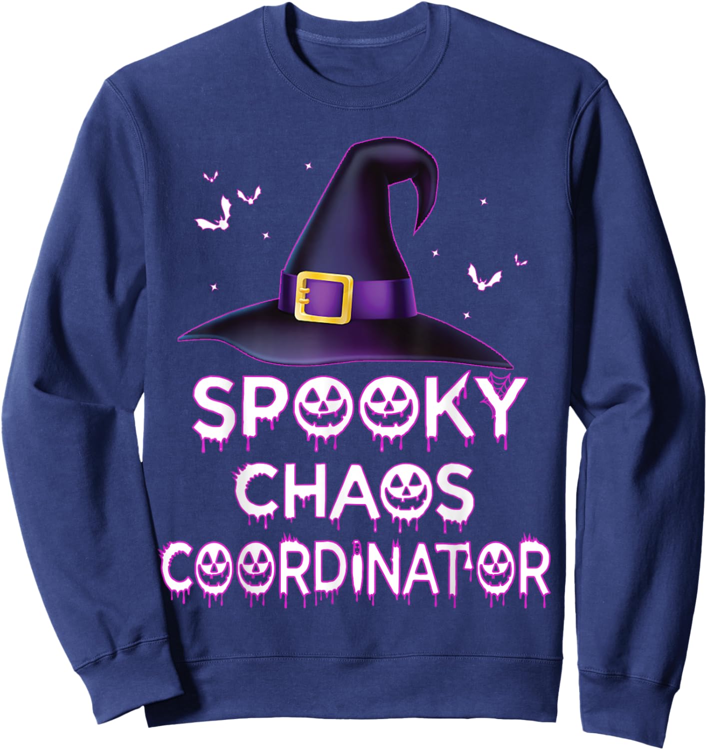 Spooky Chaos Coordinator Halloween Costume 2023 Sweatshirt - Sweatshirt | Navy