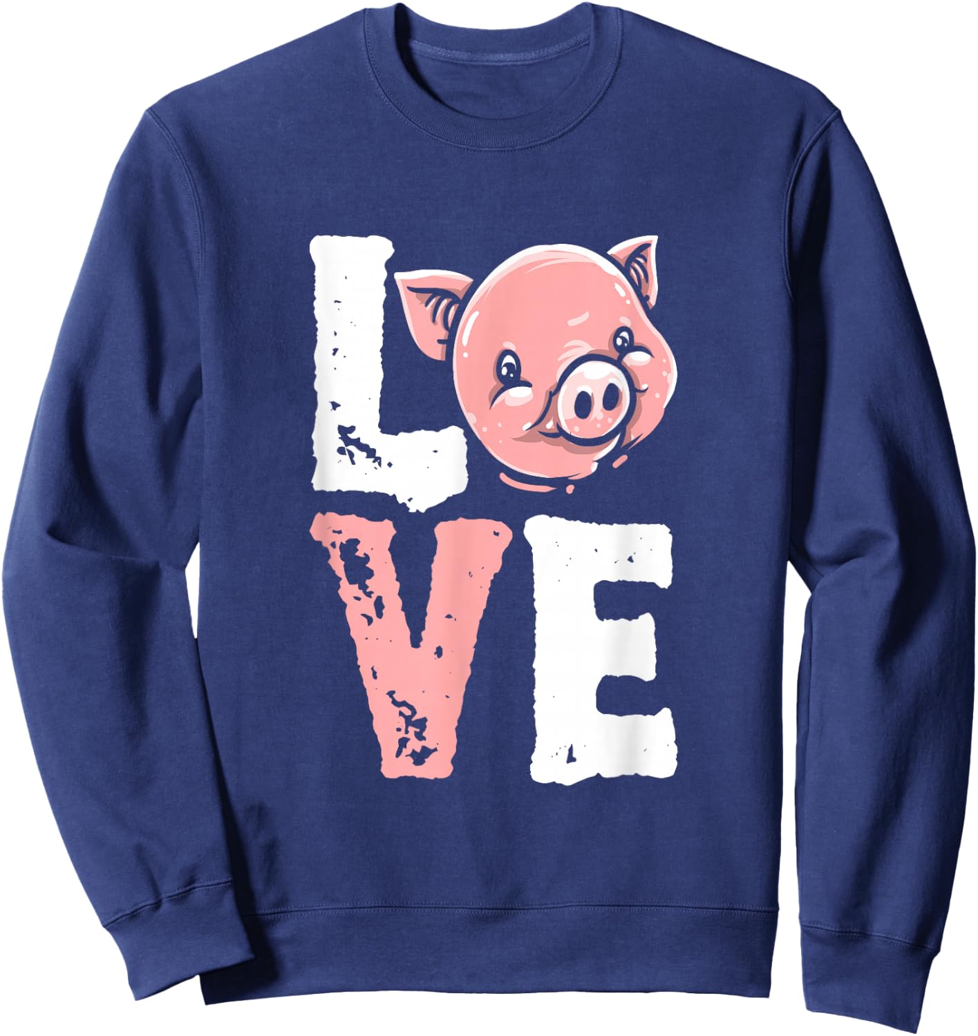 Pig Farm - Animal Piglet Farming Farmer Love Pig Sweatshirt - Sweatshirt | Navy