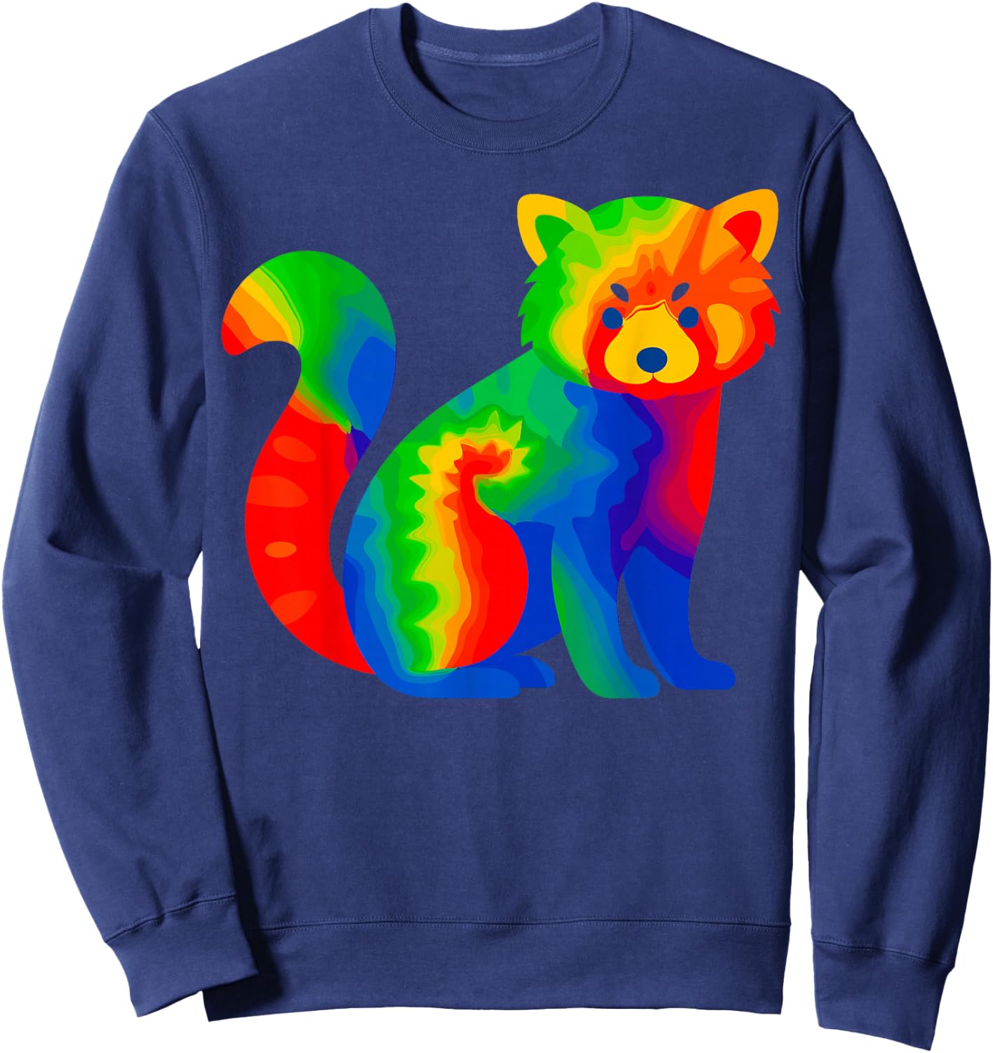 Tie-Dye Red Panda Sweatshirt - Sweatshirt | Navy