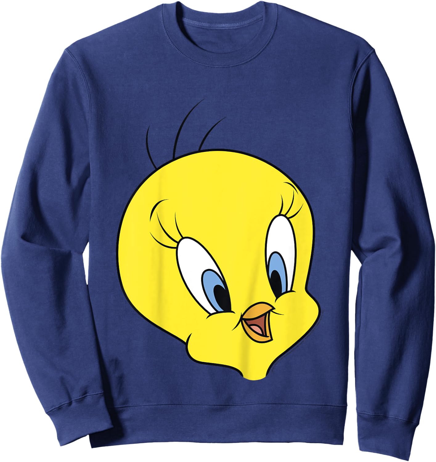 Looney Tunes Tweety Bird Big Face Sweatshirt - Sweatshirt | Navy