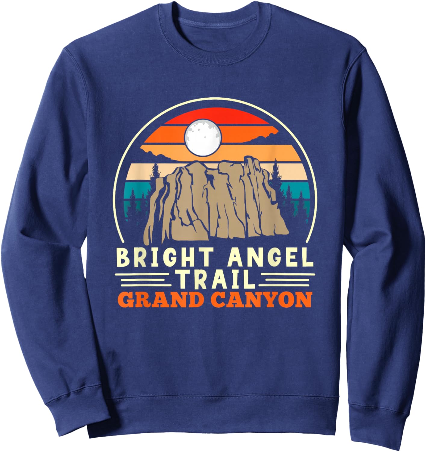 Bright Angel Trail Grand Canyon Hiker Hiking Sweatshirt - Sweatshirt | Navy