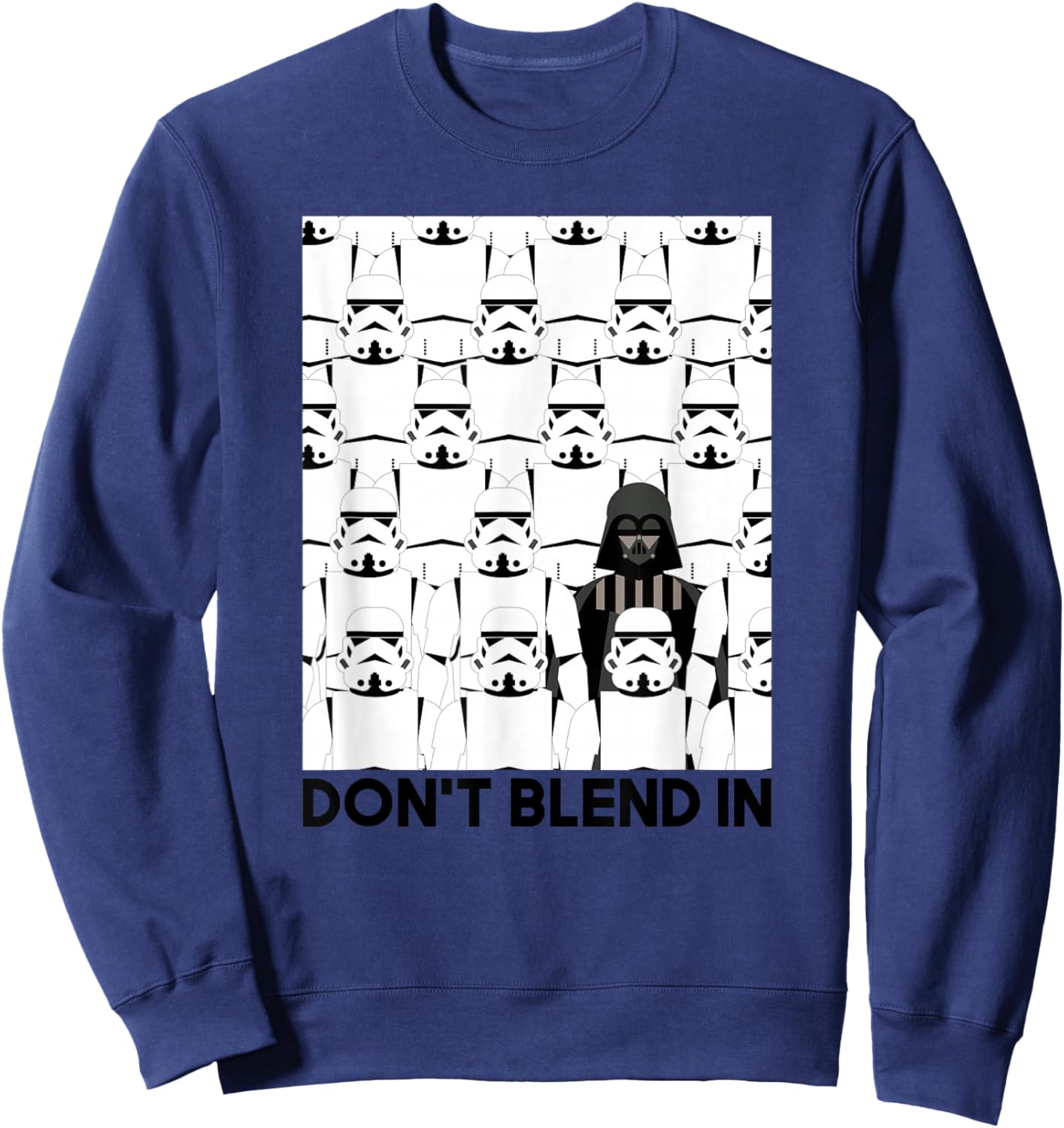 Star Wars Classic Don't Blend In Darth Vader & Stormtroopers Sweatshirt - Sweatshirt | Navy