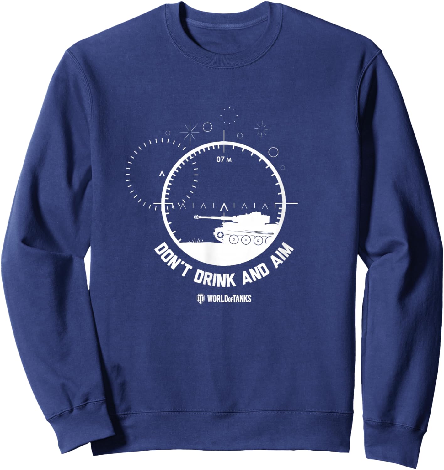 World of Tanks Don't Drink and Aim Sweatshirt - Sweatshirt | Navy