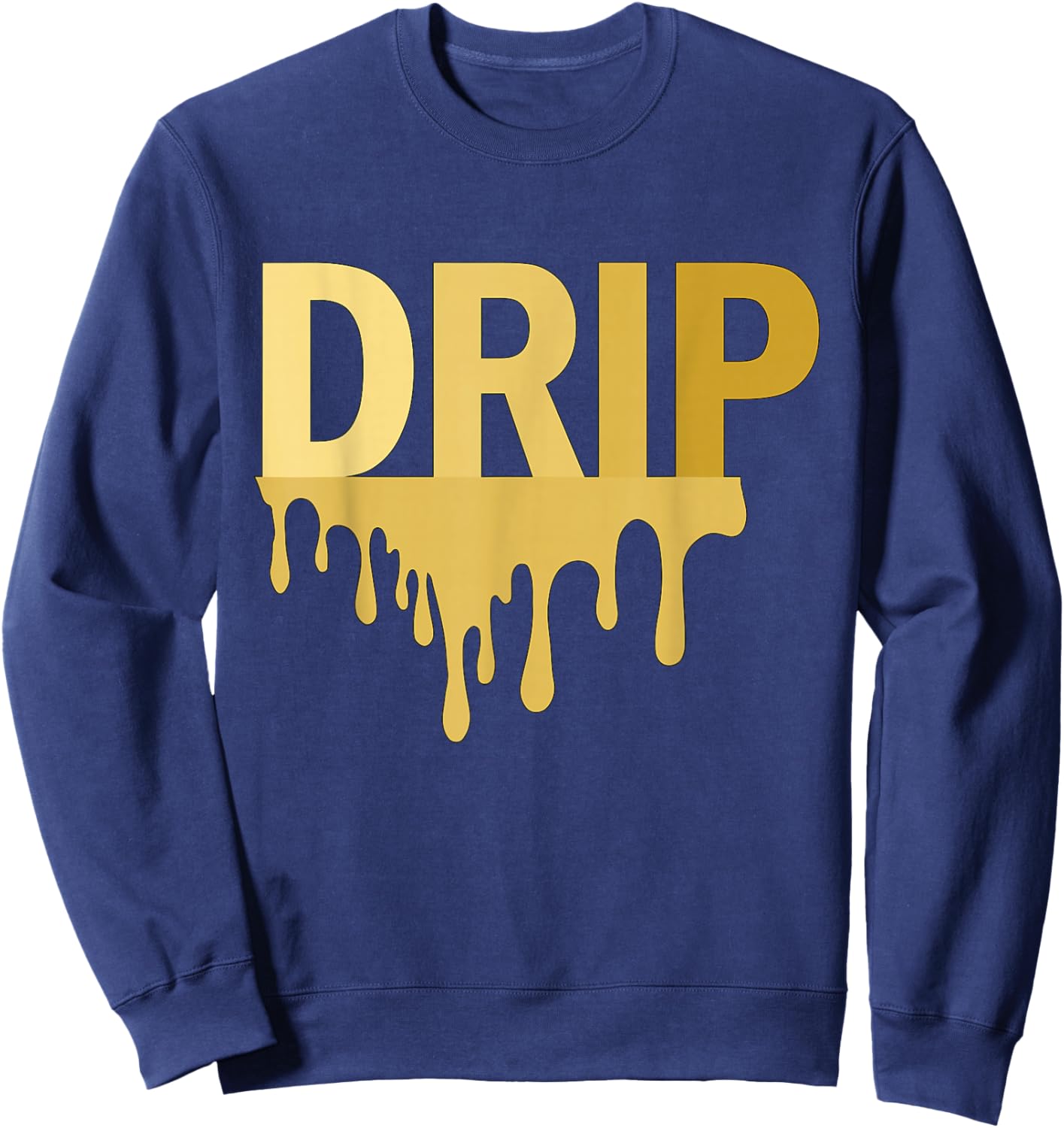 Drip Golden Sweatshirt - Sweatshirt | Navy