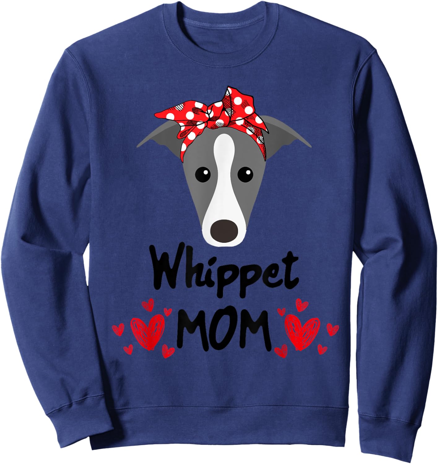 Whippet Mom Sweatshirt - Sweatshirt | Navy