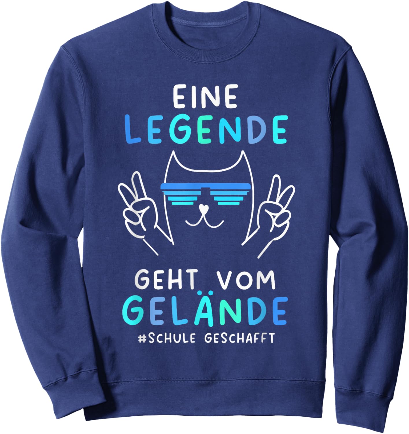 Schulabschluss Abitur Realschule Hauptschule Schule 2026 Sweatshirt - Sweatshirt | Navy