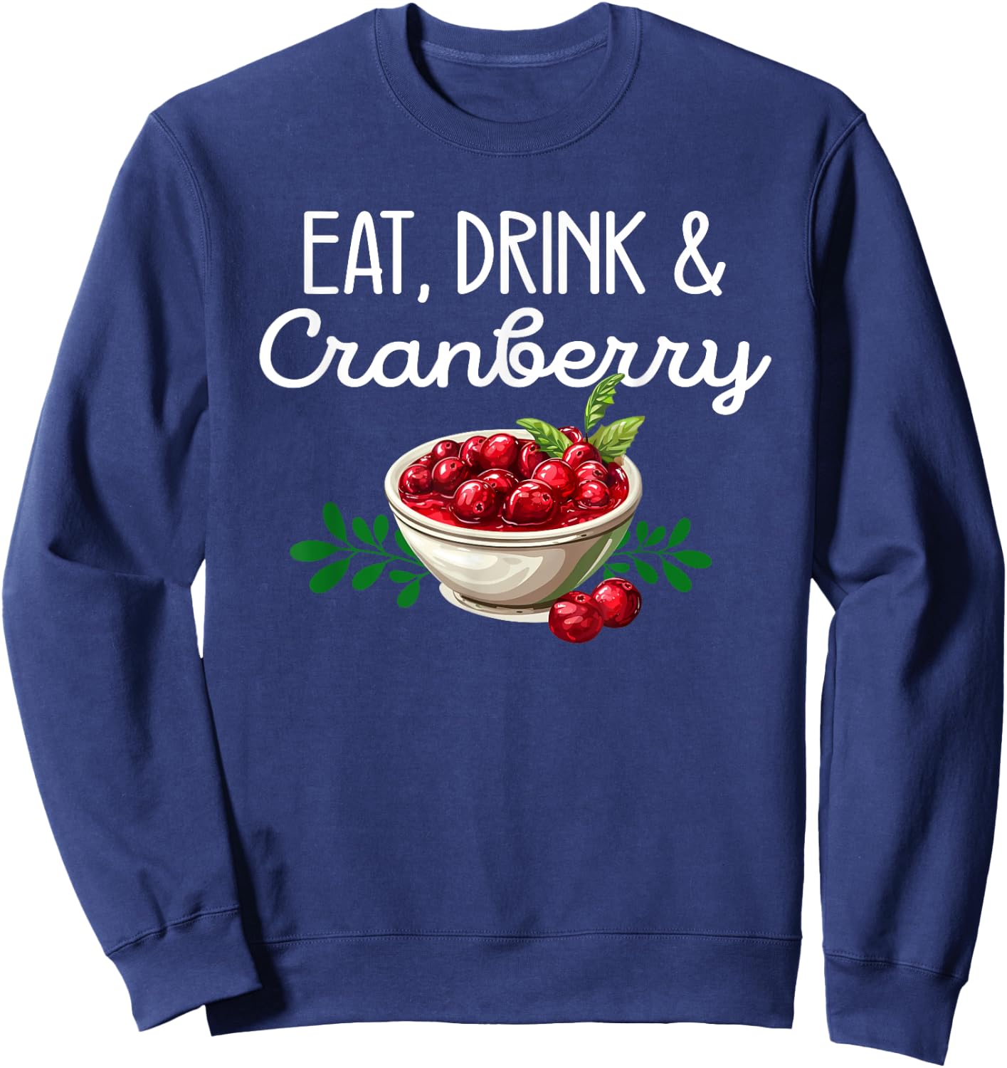 Adults, -Kids Red Small Classic Fit Modern Classic Thanksgiving Party Sweatshirt - Sweatshirt | Navy