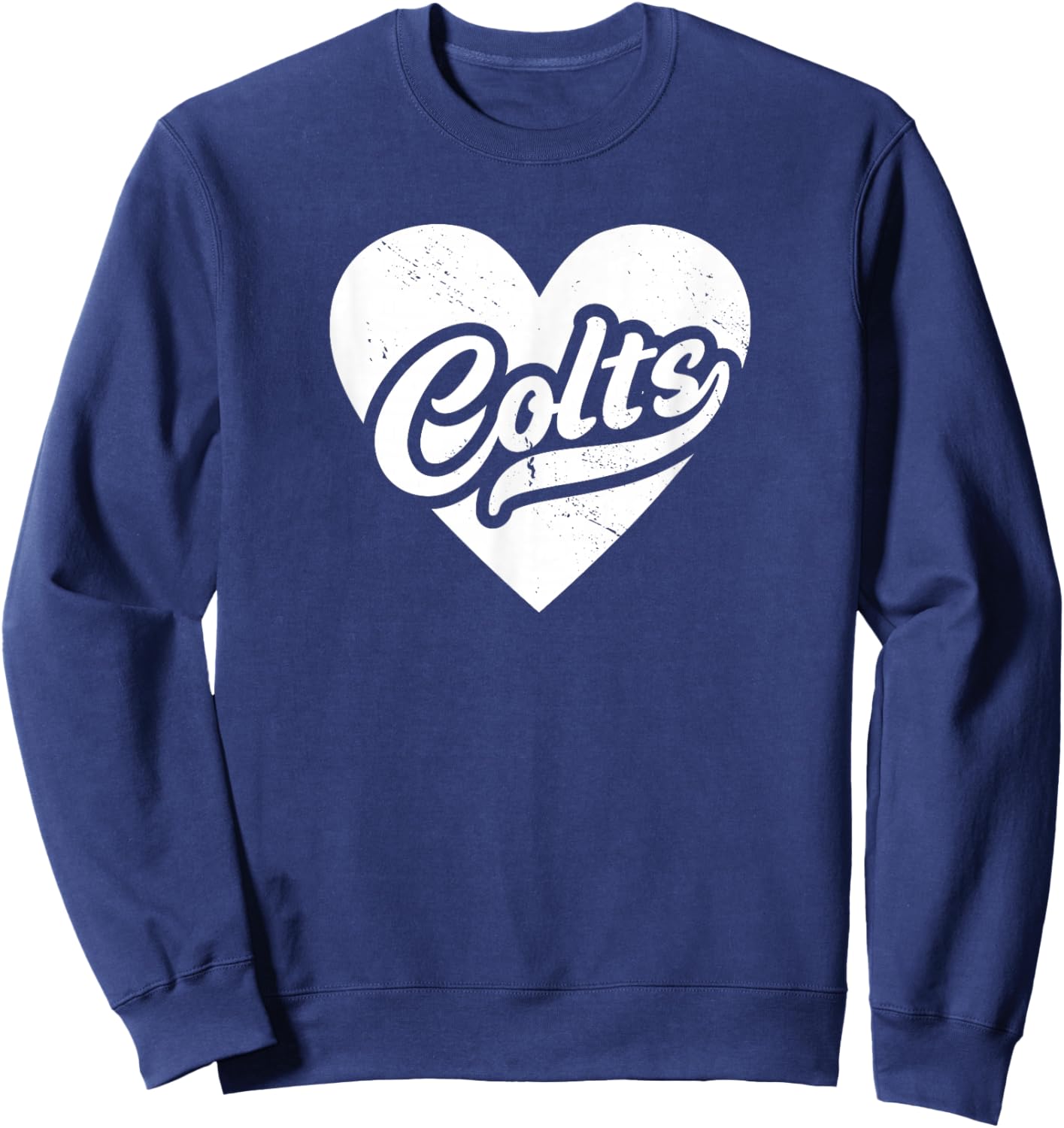 Vintage Colts School Spirit Go Colts Love Sweatshirt - Sweatshirt | Navy