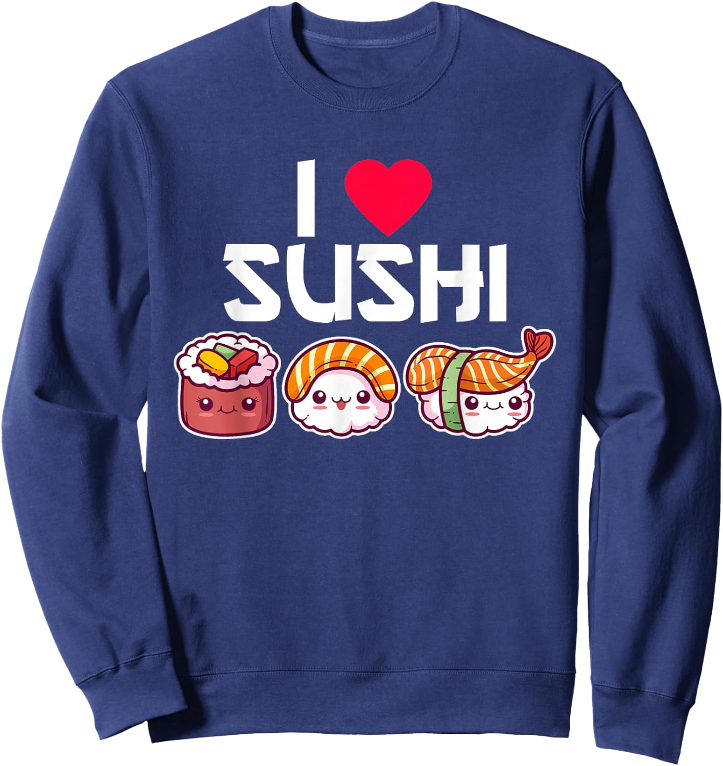 I Love Sushi Sweatshirt - Sweatshirt | Navy
