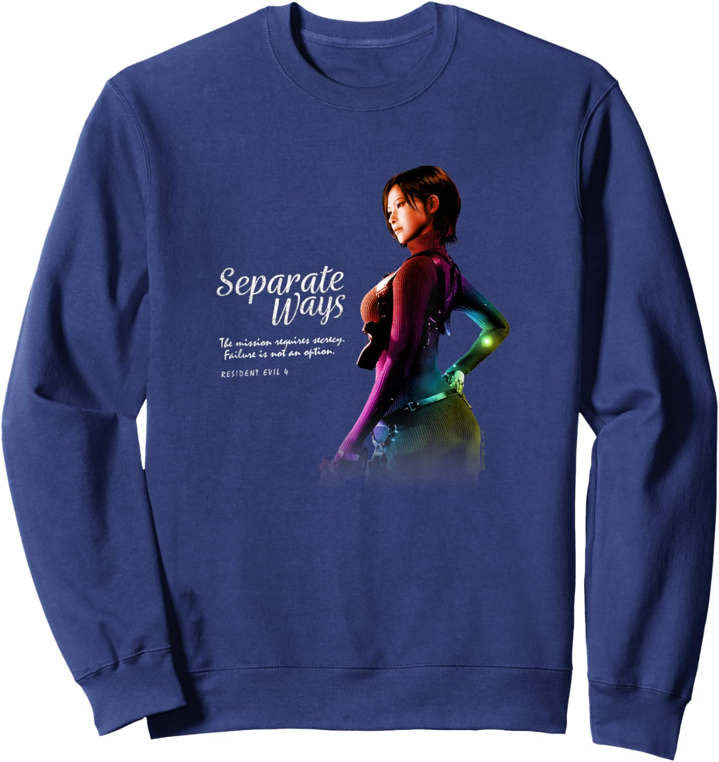 RESIDENT EVIL 4 Gaming Design Sweatshirt - Sweatshirt | Navy